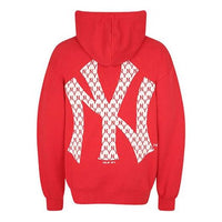 MLB New York Yankees Retro Series hooded Loose Printing Long Sleeves Unisex Red 31HDM1011-50R