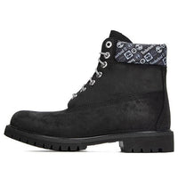 Timberland Premium 6 Inch Waterproof Boots 'Black and Logo Print' A2D55001