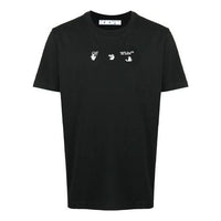 Off-White SS21 Back Logo Printing Round Neck Short Sleeve Ordinary Version Black OMAA027S21JER0091001
