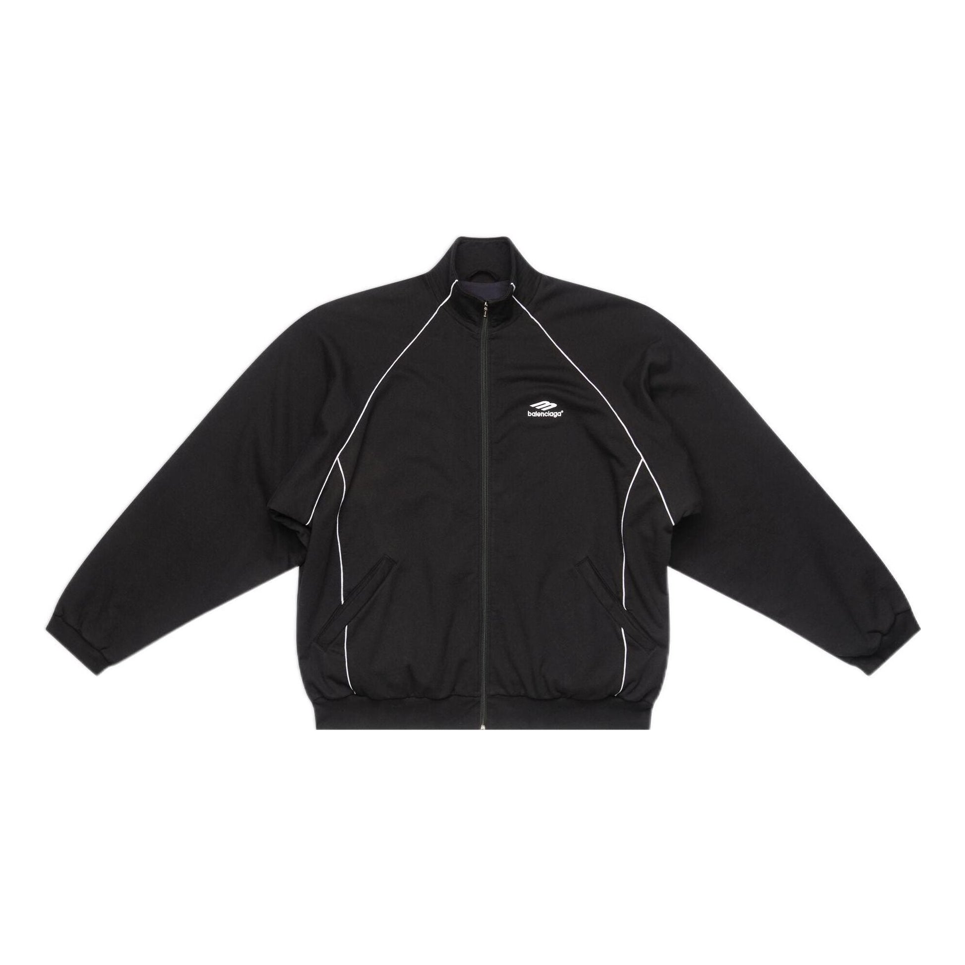 Balenciaga 3B Sports Icon Tracksuit Jacket 'Black' 697954TMVA61000