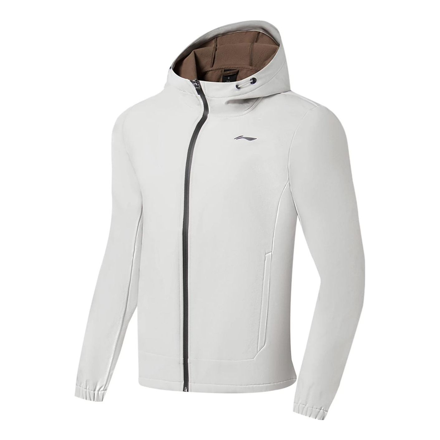 Li-Ning Athletics Hooded Jacket 'White Black' AFDSA01-4