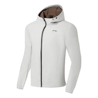 Li-Ning Athletics Hooded Jacket 'White Black' AFDSA01-4