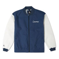 Converse Chain Stitch Woven Jacket Asia Sizing 'Blue White' 10025514-A02