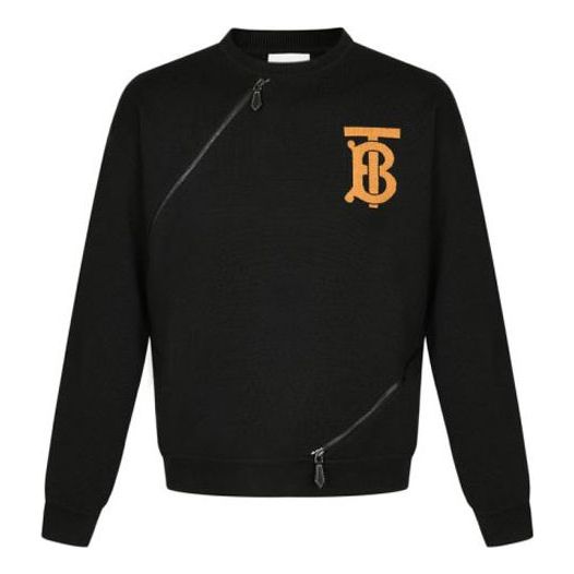 Burberry Alphabet Pattern Jumper Crewneck For Men Black 8029409