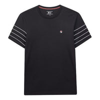 FILA Stripe Round Neck Casual Sports Short Sleeve Blue F11M021104F-NV