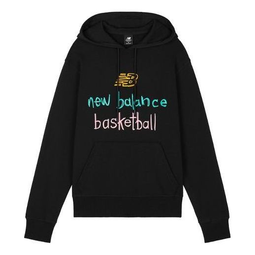 New Balance Swish Hoodie Asia Sizing 'Black Aqua Pink' MT03614-BM