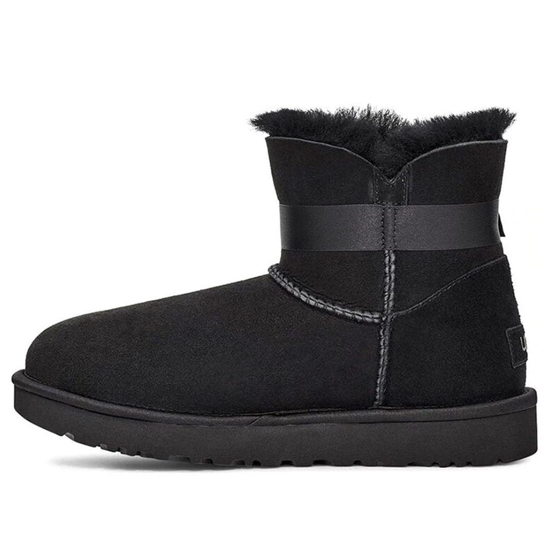 (WMNS) UGG Karlie Brooch 'Black' 1110430-BLK