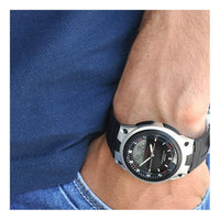 CASIO Waterproof Black Analog/Digital Combo AW-80-1A2