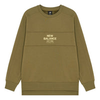 New Balance Men's New Balance Logo Printing Sports Round Neck Pullover Khaki AMT14319-OV