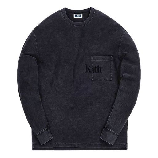 KITH Quinn Crystal Washed L/S TeeLogo Tee KH3673-100
