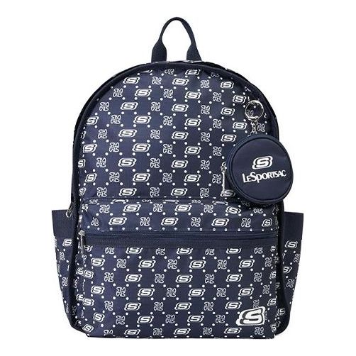 Skechers Casual Letter Printed Backpack 'Navy White' L422U180-0012