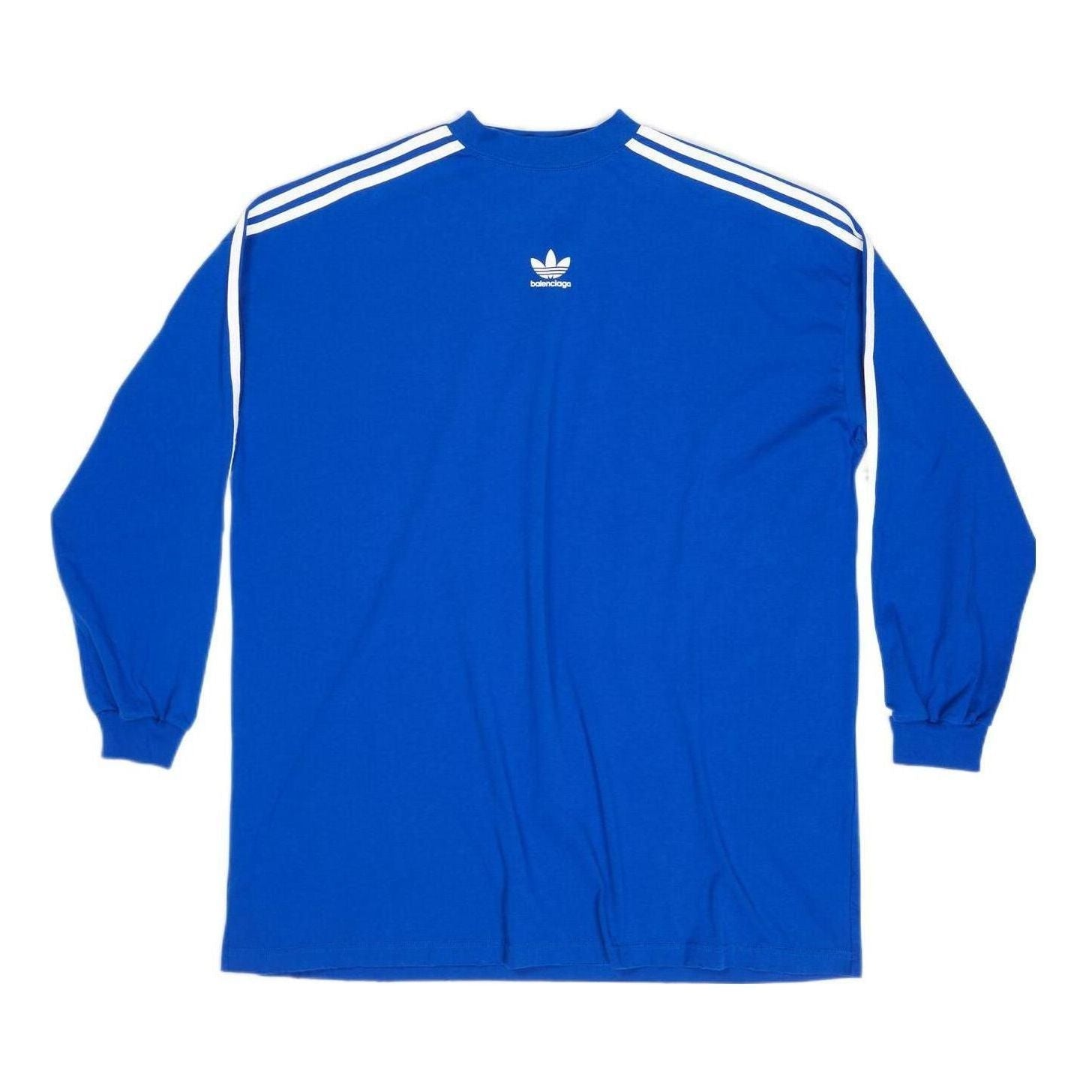 Balenciaga x adidas Long Sleeve T-shirt Oversized 'Blue' 728789TNVA65531