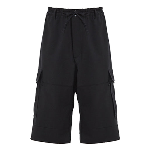 adidas Y-3 Classic Refined Wool Stretch Cargo Shorts 'Black' FN3401
