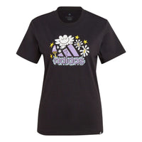 (WMNS) adidas Doodle Graphic T-Shirt Asia Sizing 'Black' IJ7327