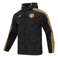 adidas Manchester United DNA Windbreaker Jackets Asia Sizing 'Black Yellow' IA8526