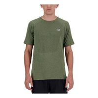 New Balance Athletics Seamless T-Shirt Asia Sizing 'Dark Olivine' MT41080-DEK
