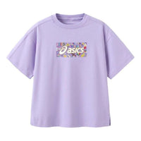 (GS) ASICS Logo Print T-shirt 'Purple' 332241173077-508