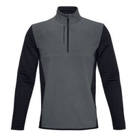 Men's Under Armour Storm Evolution Daytona Half Zipper Colorblock Sports Long Sleeves Gray 1360513-012