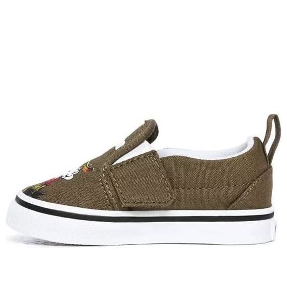 Vans Dineapple Floral Slip-On V Toddles/Infants Green VN0A34880I2
