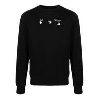 Off-White SS21 Peace Worldwide Logo Round Neck Pullover Black OMBA025R21FLE0071055