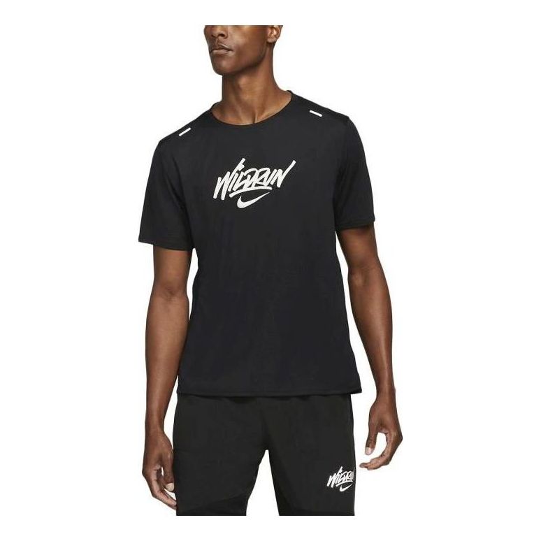 Nike Rise 365 Graphic T-shirt 'Black' DA1168-010