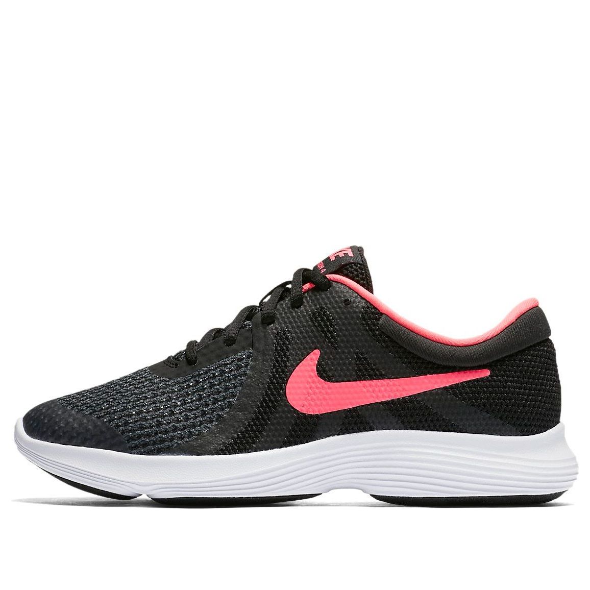 (GS) Nike Revolution 4 'Black Racer Pink' 943306-004
