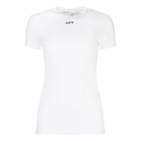 (WMNS) Off-White Logo Short Sleeve White OWAA065E20JER0010110