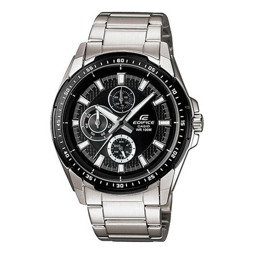 CASIO EDIFICE Stainless Steel Strap Black Dial Mens Black Analog EF-336DB-1A1V