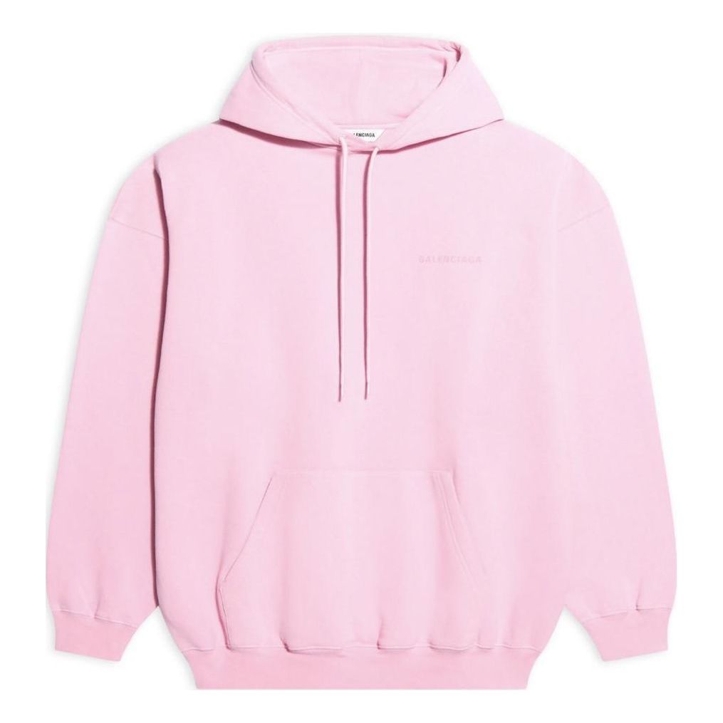(WMNS) Balenciaga SS21 Loose Version Back Alphabet Hoodie Pink 578135TJVA85700