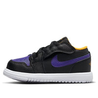 (TD) Air Jordan 1 Low Alt 'Black Purple Yellow' CI3436-075