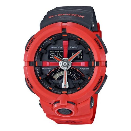 CASIO G-Shock Analog-Digital 'Red' GA-500P-4A