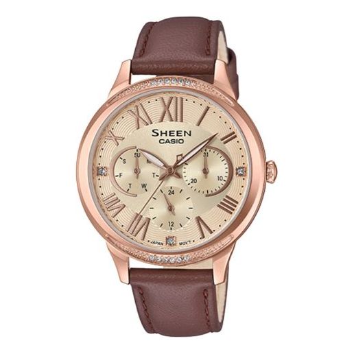 CASIO SHEENSeries es Brown Analog SHE-3058PGL-9A