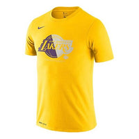 Nike Dri-fit NBA Los Angeles Lakers Round Neck Short Sleeve Yellow AT0422-741