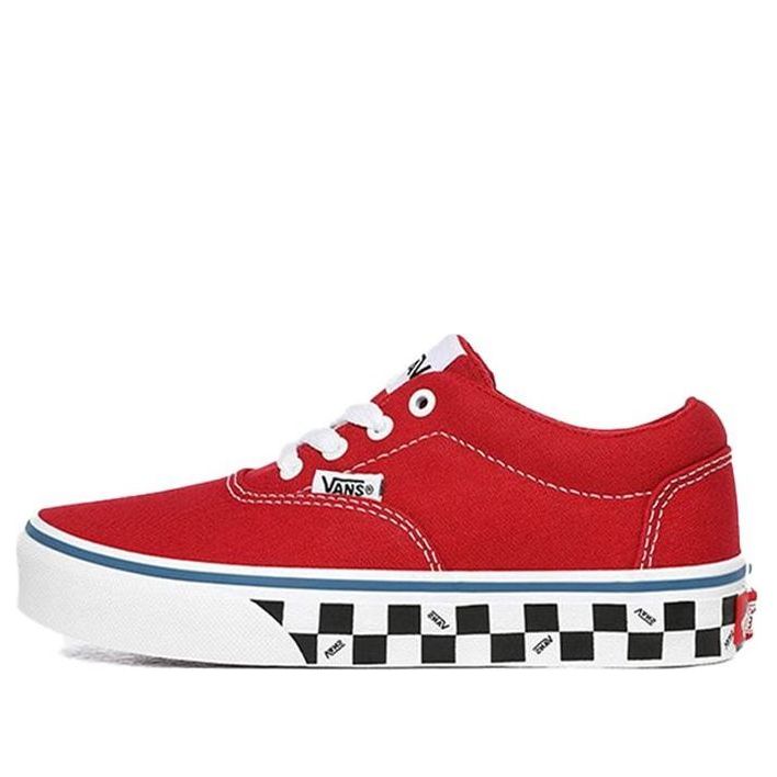 Vans Doheny Wear-resistant Non-Slip Low Tops Casual Skateboarding Shoes Big Boys Red VN0A3MWA0SB
