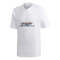 adidas originals Adv Graphic Tee Alphabet Printing Sports Short Sleeve White GD5609