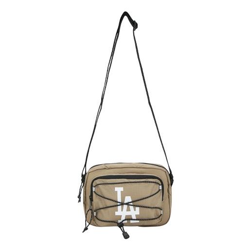 MLB String Drawstring Series LA Los Angeles Dodgers Logo Shoulder Messenger Bag fanny pack Cargo Khaki 32BGD4011-07B