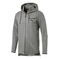 PUMA Casual Sports Zipper Hooded Jacket Gray 574662-03