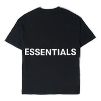 Fear of God Essentials Boxy Graphic Tee Black Logo Tee FOG-SS20-001