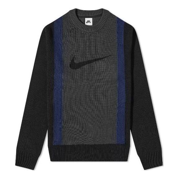 Nike SB Crew Knit Sweater Black & Dark Smoke Grey DD0578-010