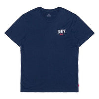 Men's Levis Chest Logo Short Sleeve Blue 22491-0653