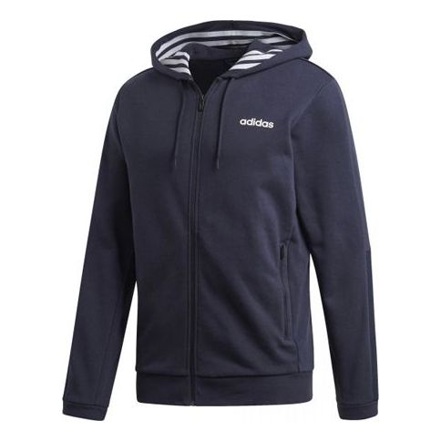 adidas M Mo Fz Training Sports Hooded Jacket Blue EI9723