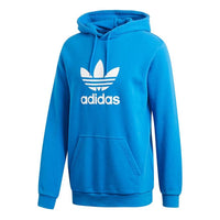 adidas originals Trefoil Hoody Casual Sports hooded Pullover Blue DT7965