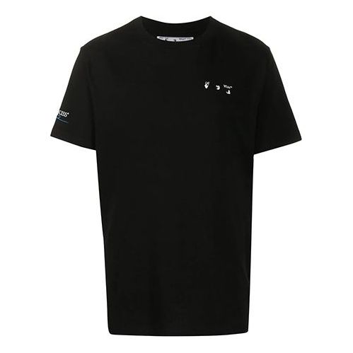 Off-White The Kiss Printing Short Sleeve Black OMAA027T20JER0361001