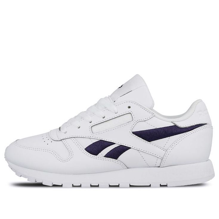 (WMNS) Reebok Classic Leather Low-Top Sneakers White/Blue DV8170