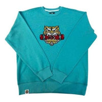 Converse New Year Series Tiger Pattern Round Neck Sweatshirt Asia Sizing 'Lake Green' 10024319-A03