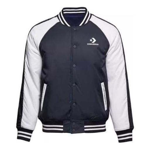 Converse Reversible Baseball Jacket Asia Sizing 'Black White' 10016831-A01