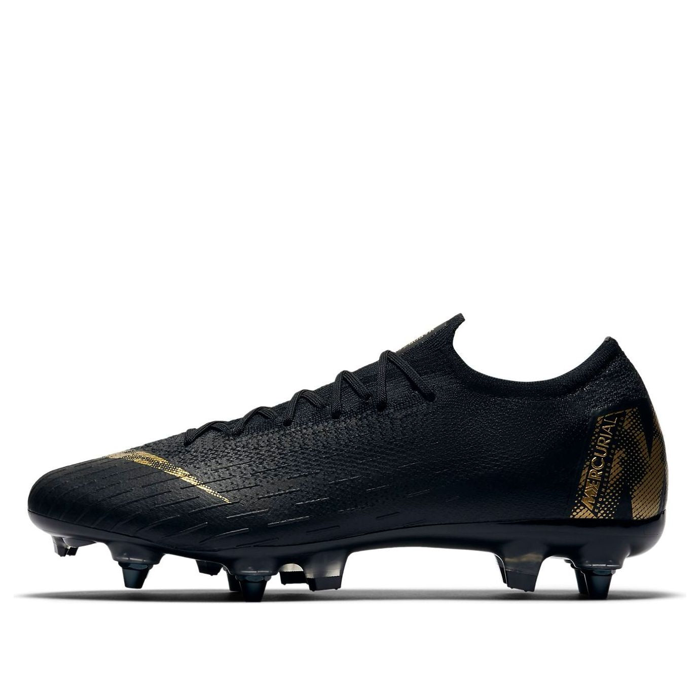 Nike Mercurial Vapor 12 Elite SG Pro AC 'Black Metallic Gold' AH7381-077