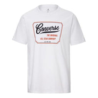 Men's Converse Alphabet Pattern Printing Short Sleeve White 10018853-A02