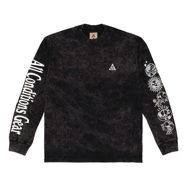 Men's Nike ACG Top Earth Pure Cotton Long Sleeves Black CW3842-010