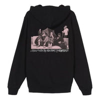 Stussy New Beat Hood Casual Printing Unisex Black 3923619